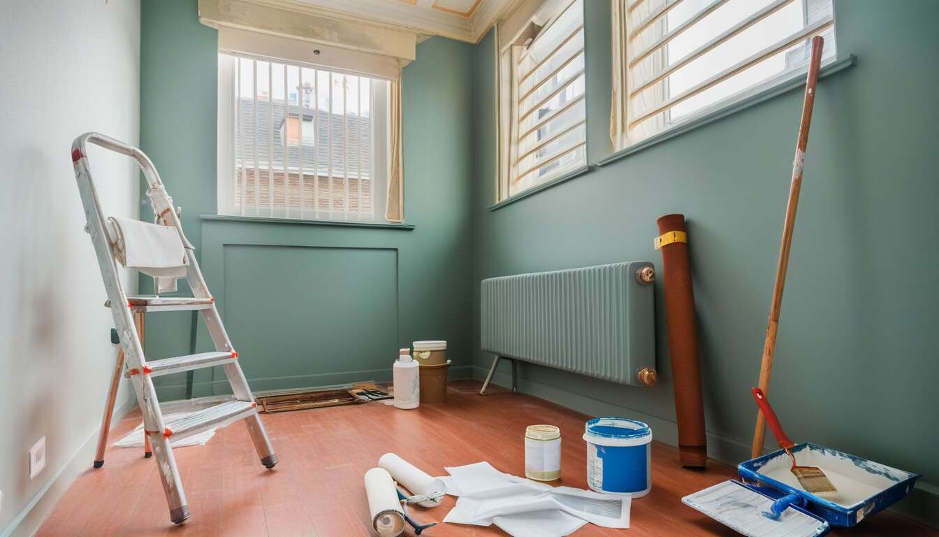Comment peindre derrière un radiateur sans galérer : le secret des pros