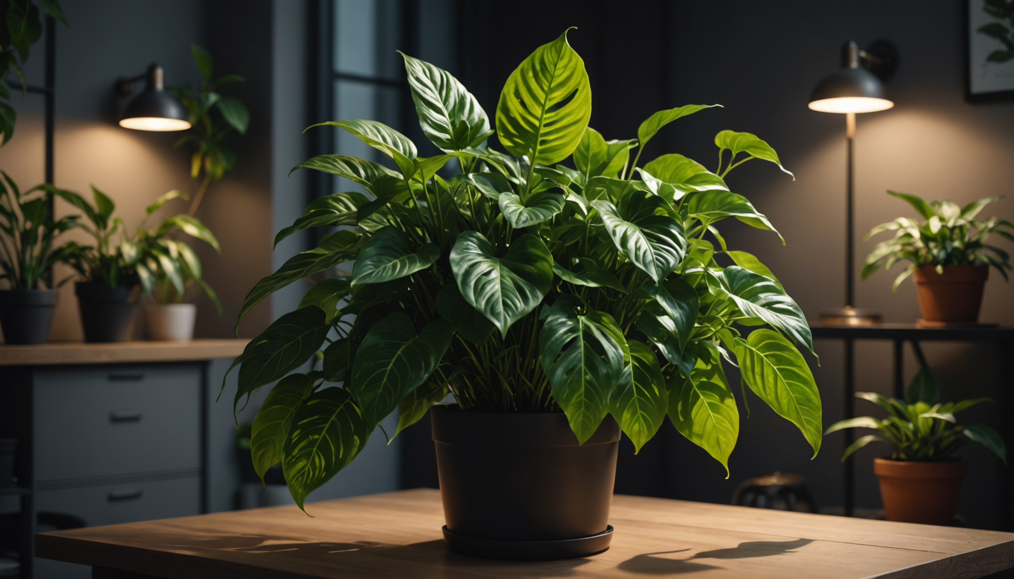 découvrez cette plante d’intérieur quasi indestructible qui éclaire votre espace même dans l’obscurité tout en surpassant le pothos en purification de l’air.