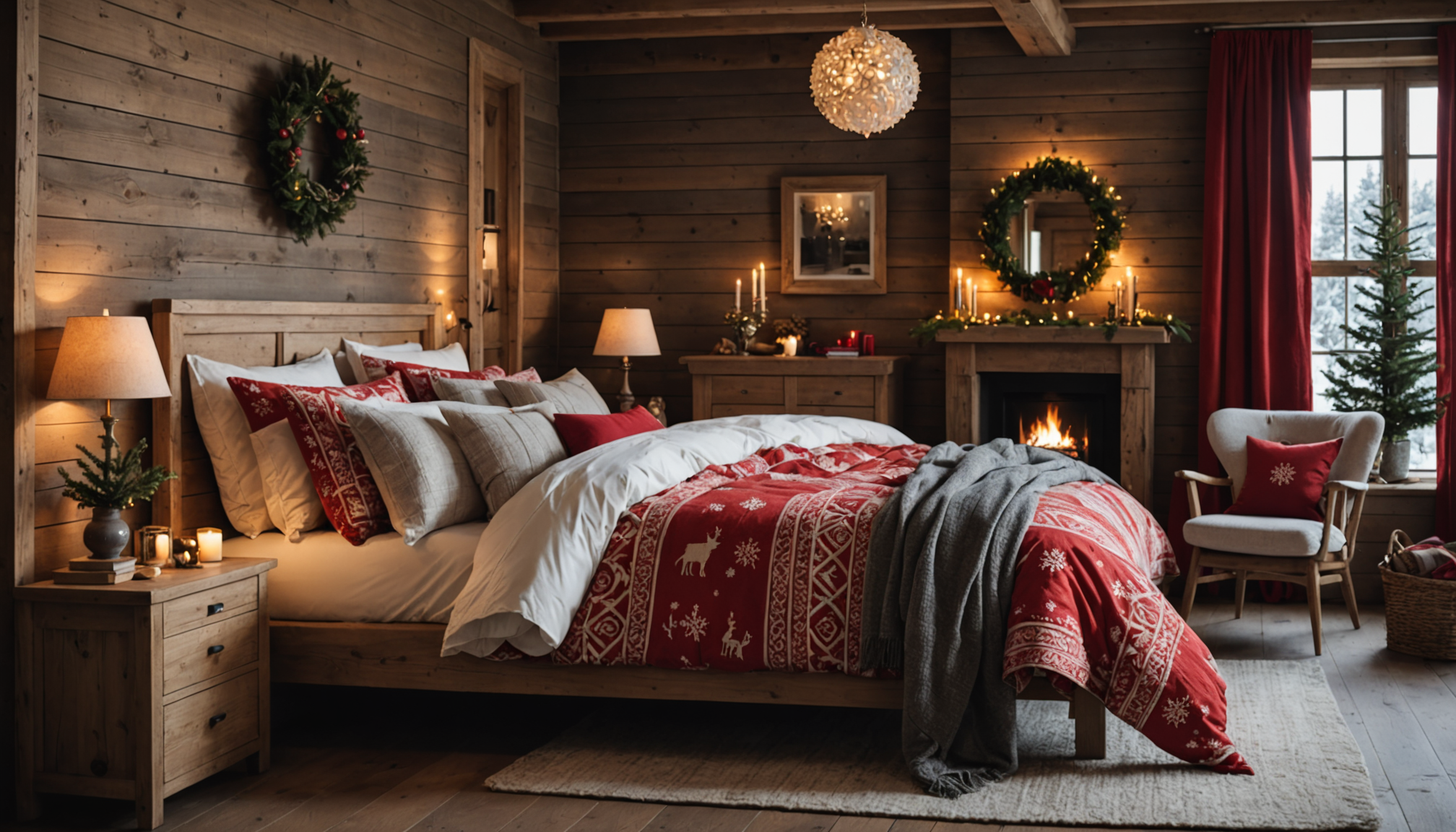 transformez votre chambre en un chaleureux chalet de noël pour seulement 22 € grâce aux idées et produits abordables de gifi. ambiance festive garantie !