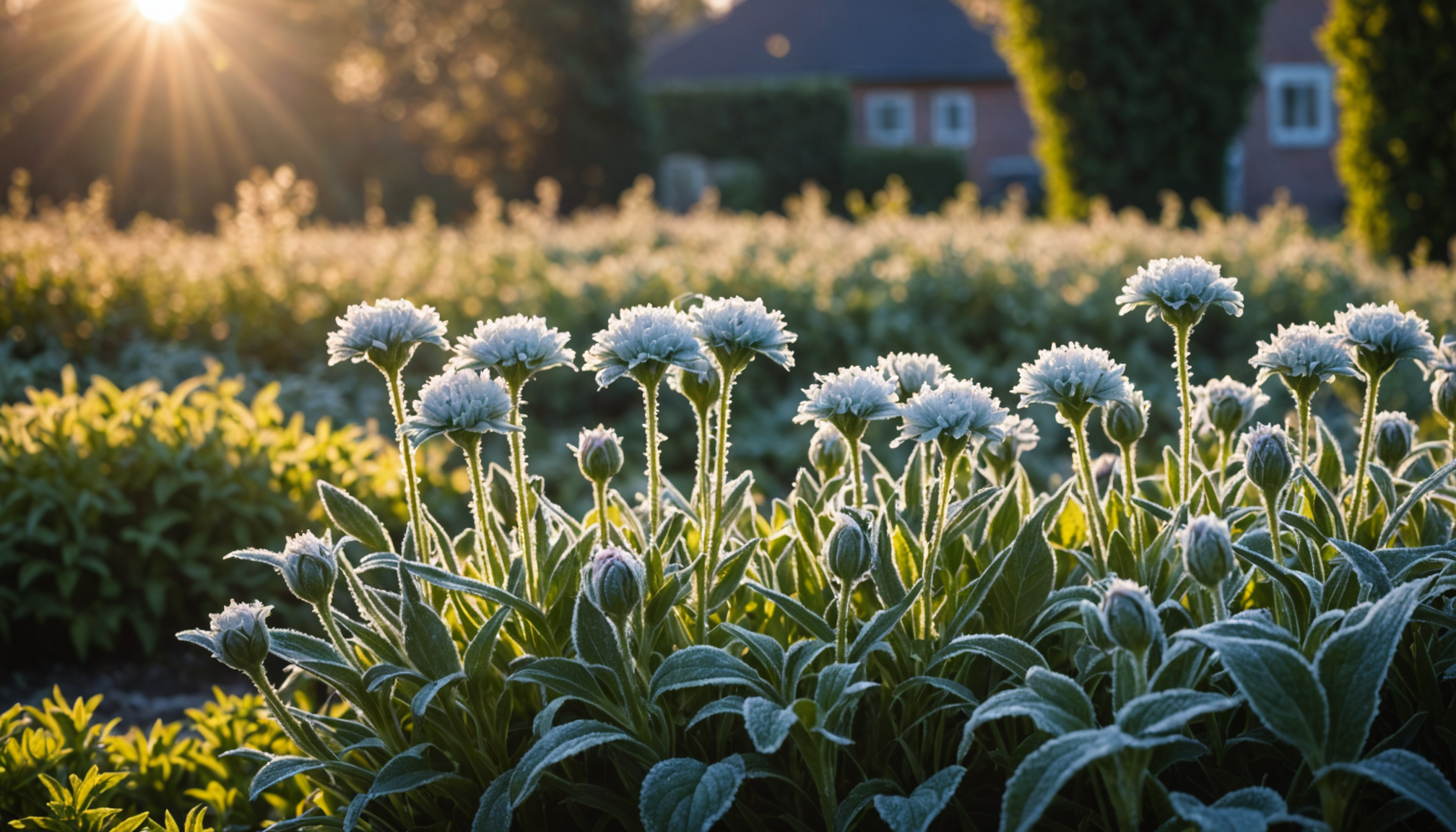 découvrez comment la gelée transforme des fleurs ordinaires en véritables merveilles naturelles, offrant un spectacle étonnant à admirer.