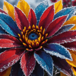 découvrez comment cette fleur spectaculaire illumine l'hiver en éclatant en un magnifique festival de couleurs vives malgré le gel.