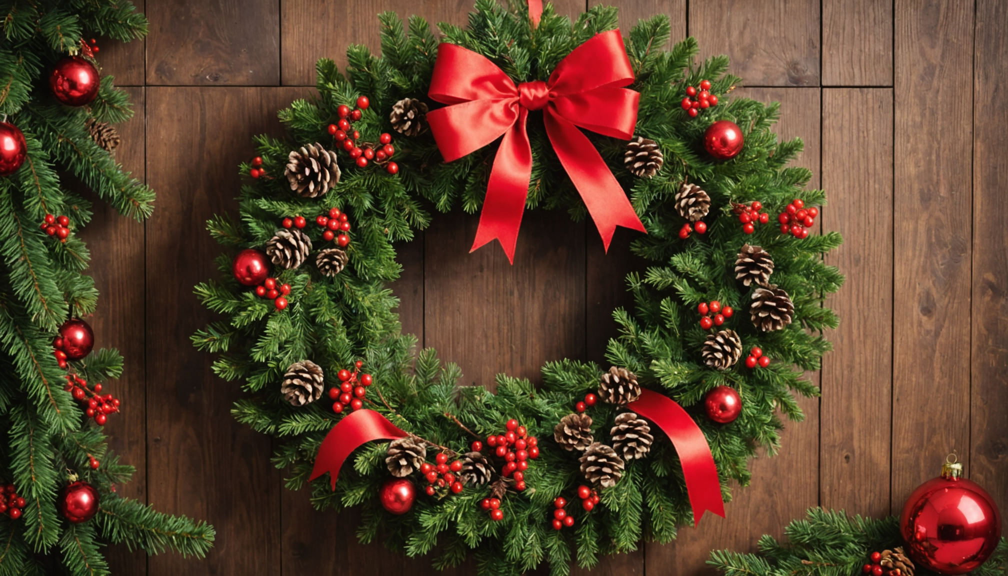 découvrez la couronne de noël traditionnelle à moins de 4 € chez gifi. apportez une touche rouge festive à votre décoration sans dépasser votre budget pour des fêtes lumineuses et abordables.