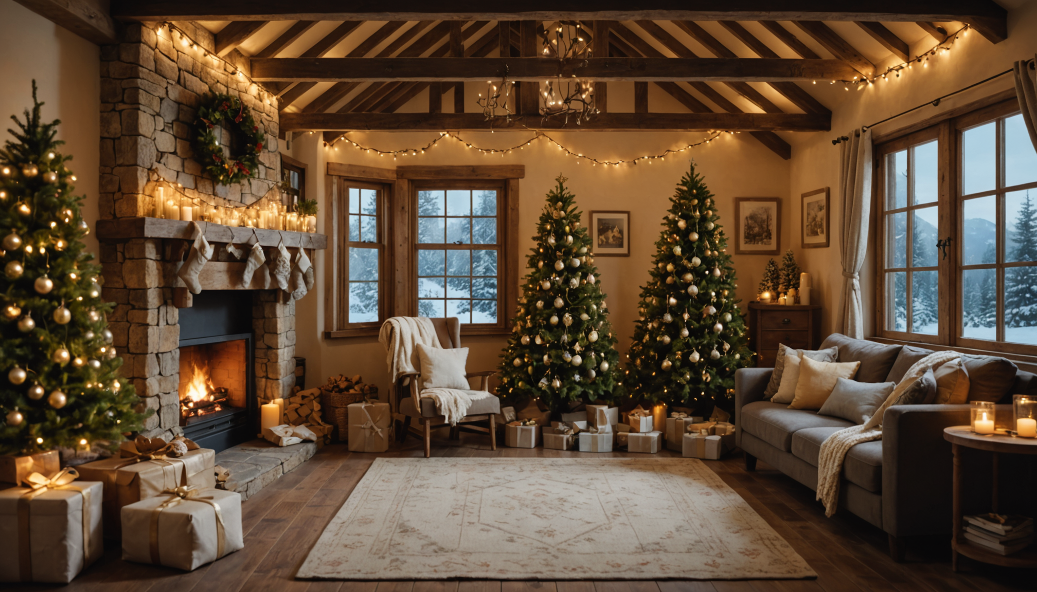 transformez votre intérieur en un chalet de noël féérique pour moins de 13 € avec cette guirlande magique, alliant charme et ambiance chaleureuse.