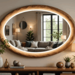 découvrez ce miroir galet en sapin à 44 € chez sweek, alliant élégance naturelle et prix abordable pour sublimer votre décoration intérieure.