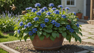 découvrez cette plante bleue exceptionnelle qui pousse rapidement en pot ou en pleine terre, idéale pour attirer et nourrir les abeilles avec ravissement.