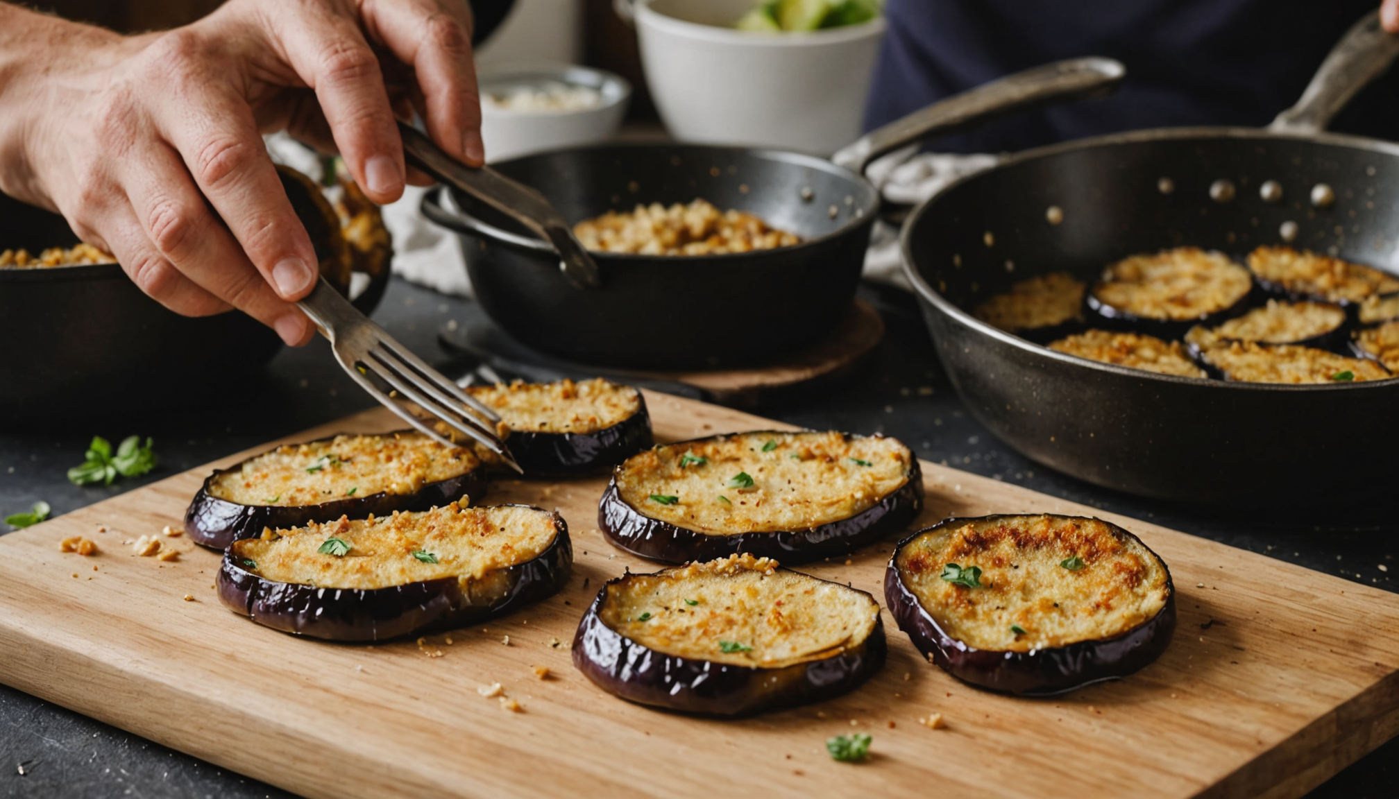 découvrez la méthode rapide pour réussir une aubergine croustillante en seulement 15 minutes. une recette revisitée pour un résultat savoureux et rapide à préparer.