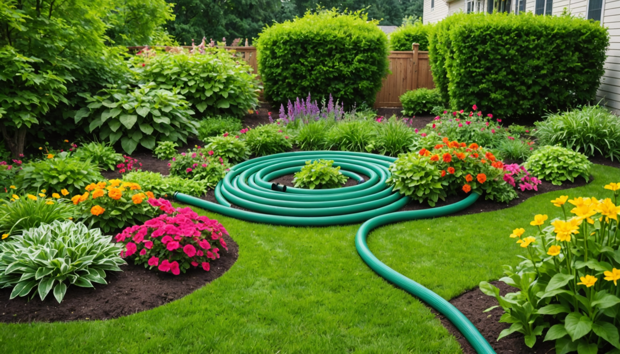 découvrez comment un paysagiste utilise astucieusement un tuyau pour créer de superbes massifs fleuris et transformer votre jardin en un véritable paradis floral.