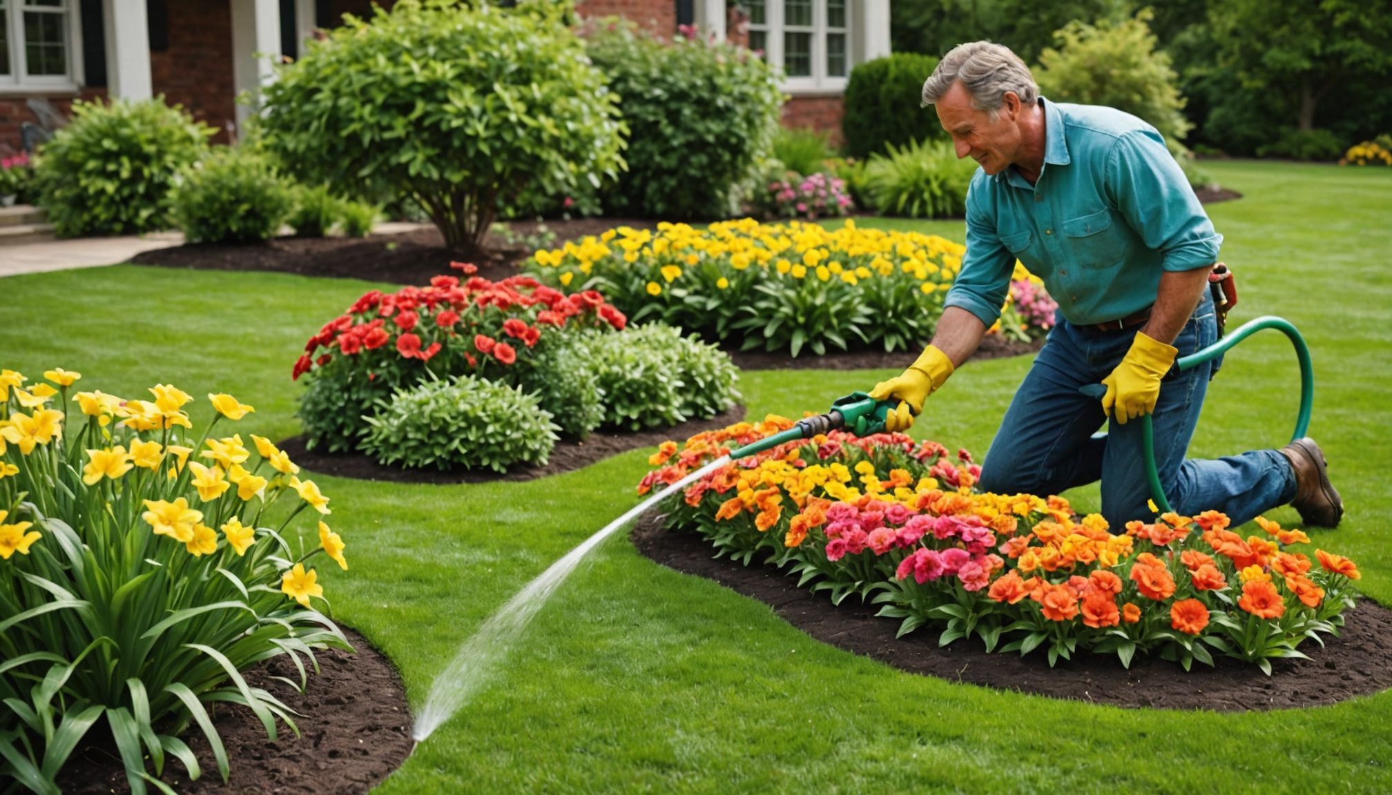 découvrez un geste ingénieux de paysagiste utilisant un simple tuyau pour créer de magnifiques massifs fleuris, alliant créativité et praticité dans votre jardin.