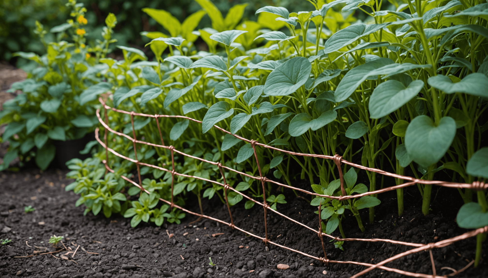 découvrez comment le cuivre disposé autour des plantes de mon voisin a efficacement repoussé toutes les limaces et autres gastéropodes, protégeant ainsi son jardin naturellement.
