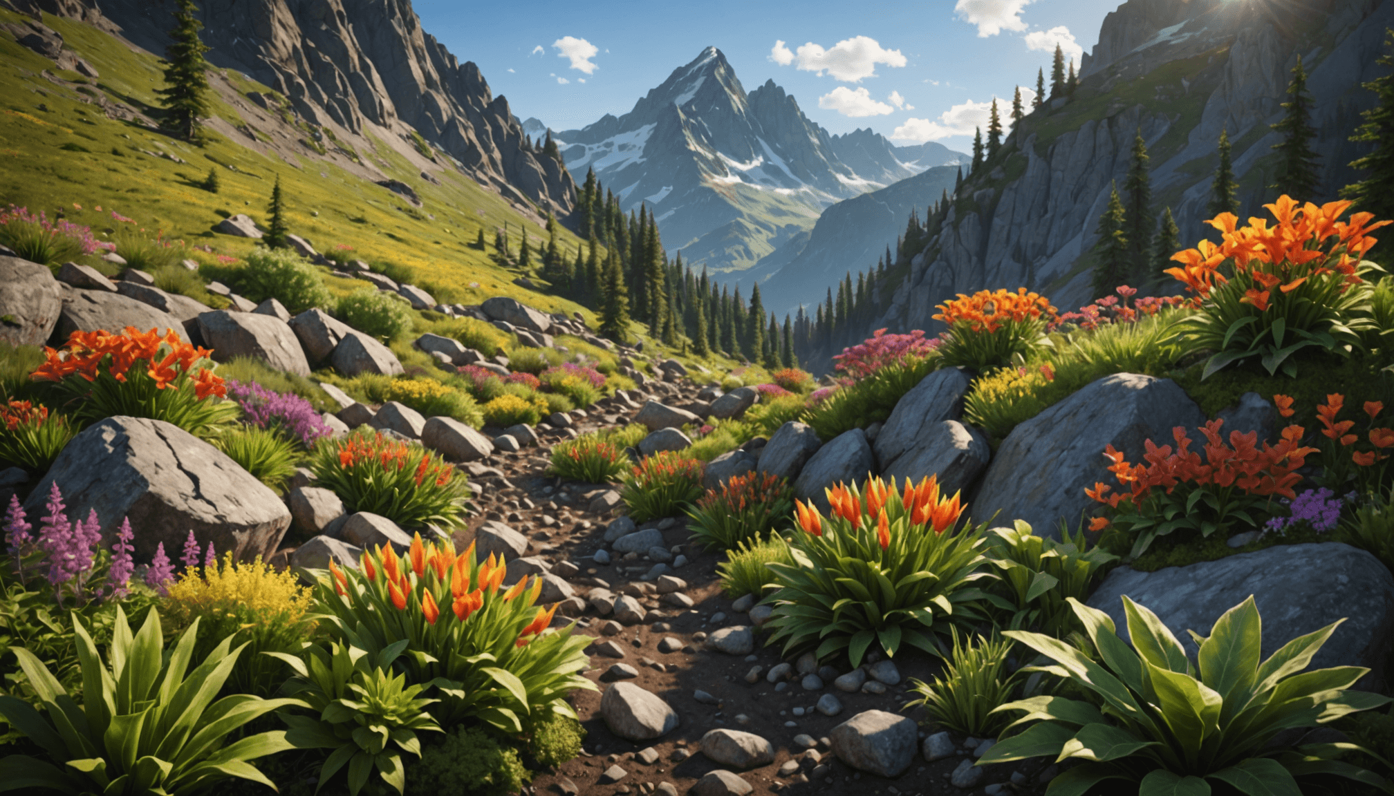 découvrez ce massif exceptionnel, planté il y a seulement 3 semaines, qui brille grâce à des variétés végétales uniques et surprenantes.