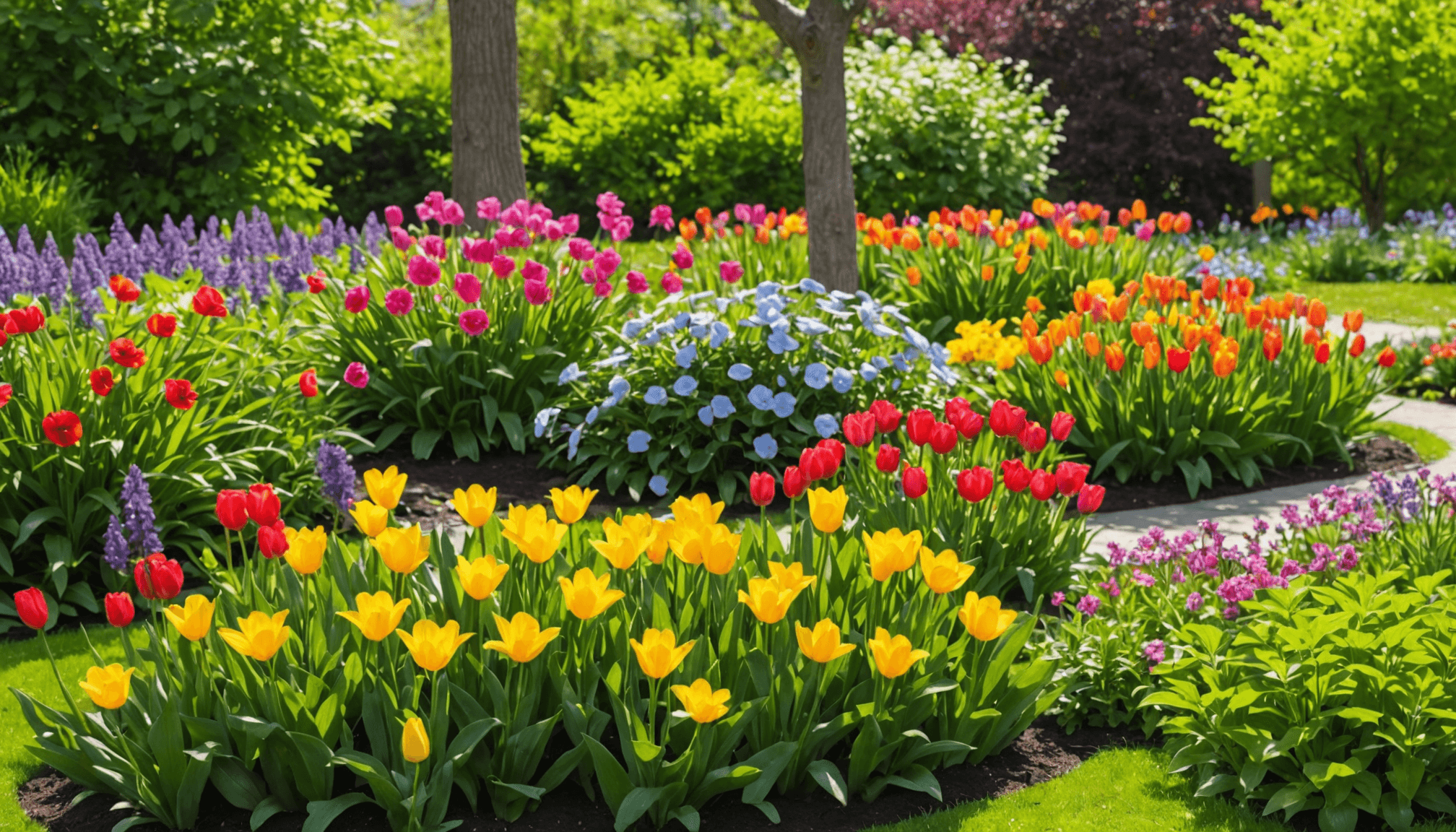 découvrez ce massif exceptionnel, planté il y a seulement 3 semaines, qui doit son éclat à des variétés végétales uniques et rares, alliant beauté et originalité.