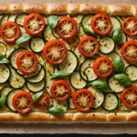 découvrez comment transformer un reste de courgette et trois tomates oubliées en une délicieuse focaccia qui surprendra tous vos convives.