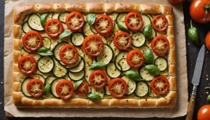 découvrez comment transformer un reste de courgette et trois tomates oubliées en une délicieuse focaccia qui surprendra tous vos convives.