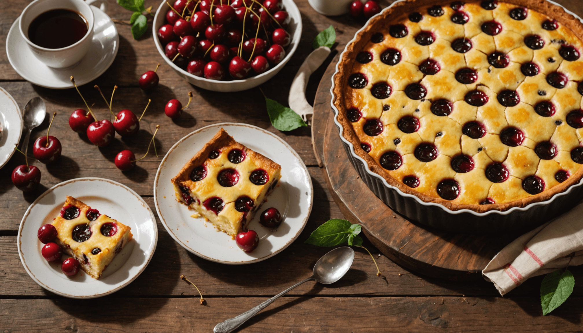 découvrez le clafoutis de mon enfance, une délicieuse gourmandise familiale que mes enfants adorent, surtout à l'arrivée des premières cerises en magasin. un dessert simple et savoureux à partager !