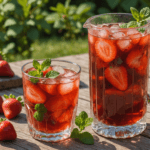 découvrez une recette maison de thé glacé à la fraise, économique et ultra rafraîchissante, qui surpasse largement les boissons vendues à 3 € en goût et en fraîcheur.