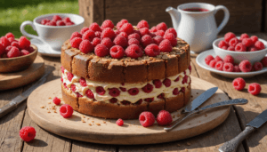 découvrez le millasson aux framboises fraîches, une douceur légère et rustique parfaite pour sublimer la fin de votre barbecue avec une touche fruitée et gourmande.