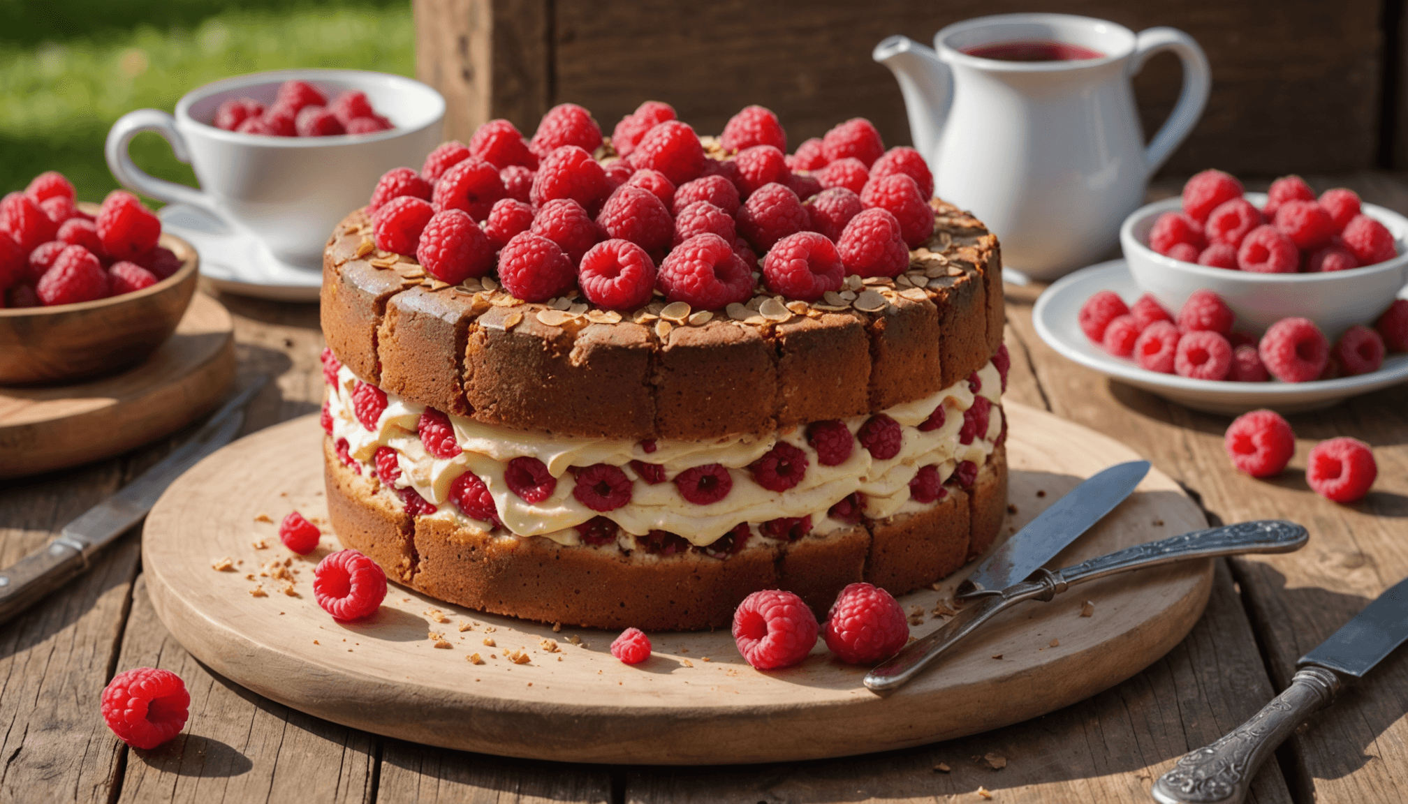 découvrez le millasson aux framboises fraîches, une douceur légère et rustique parfaite pour sublimer la fin de votre barbecue avec une touche fruitée et gourmande.